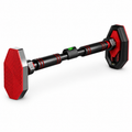 Adjustable doorway pull-up bar for home strength training with secure locking system