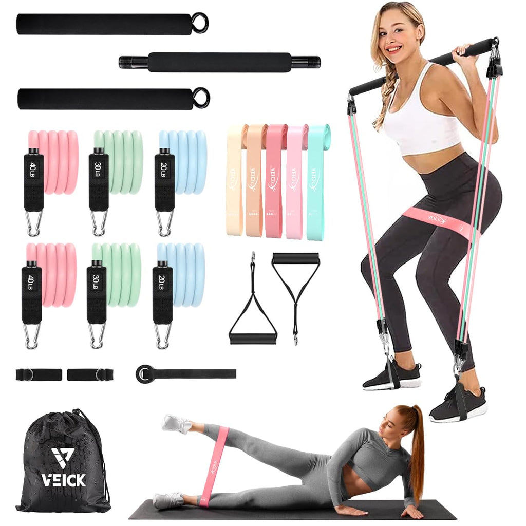 Pilates Bar Kit with Resistance Bands